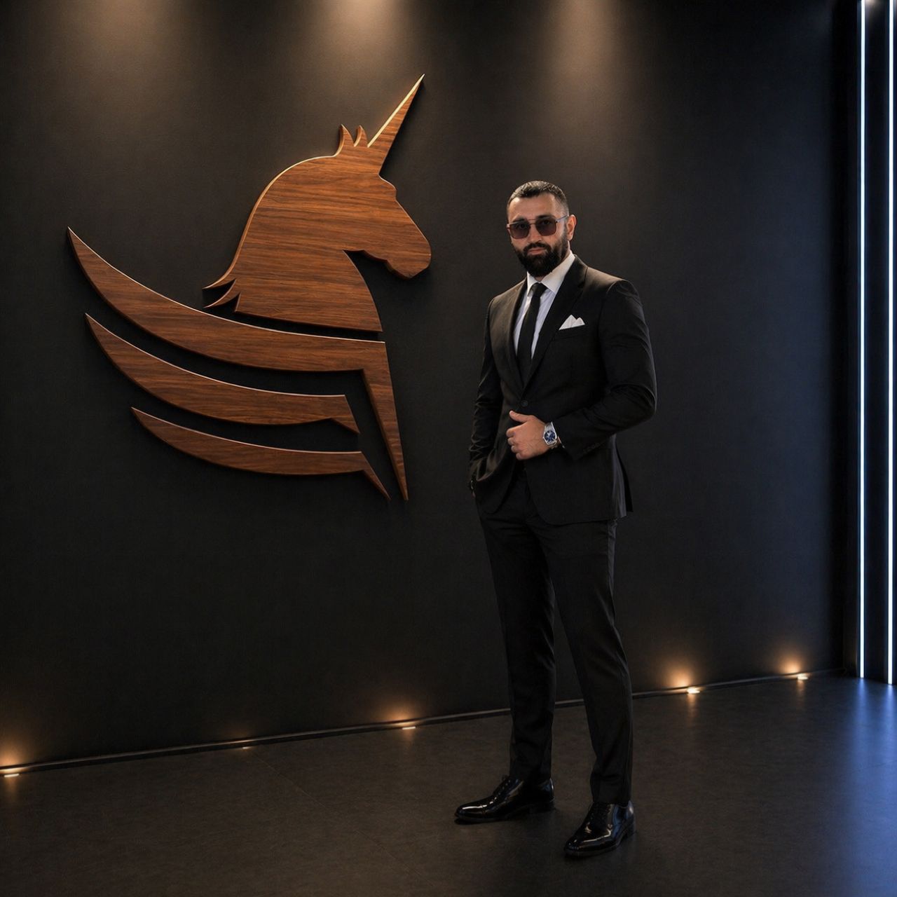 Salman Waria in his innovation lab